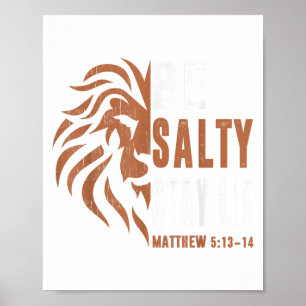 Poster Camiseta Cristã Pai Seja Salgado Fique Ligado Home
