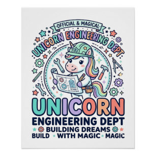 Póster Camiseta D de tipografia ousada do Dept de Engenha