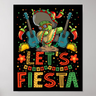 Poster Camiseta Dabbing Cactus Cinco De Mayo Meninos Meni