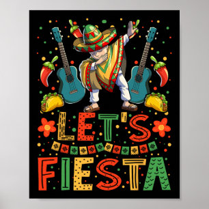 Poster Camiseta Dabbing Mexicana Cinco De Mayo Mulheres E