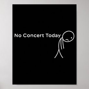 Poster Camiseta de Adesivo Triste Sem Concerto Hoje Diver