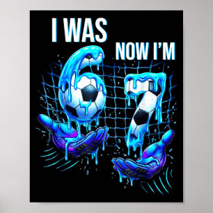 Poster Camiseta de Aniversário de 7 Anos Era 6 Agora Sou