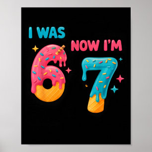 Poster Camiseta de Aniversário de 7 Anos Era 6 Agora Sou