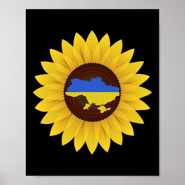 Poster Camiseta de Apoio à Ucrânia  (Frente)