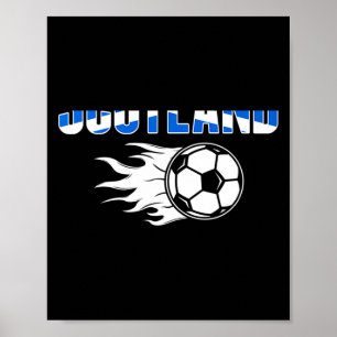 Poster Camiseta de Futebol da Escócia Fãs da Bandeira Esc