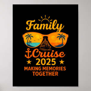 Poster Camiseta de manga curta Family Cruise 2025 Vacatio