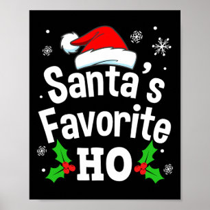 Poster Camiseta de Natal de pijama adulto divertido safad