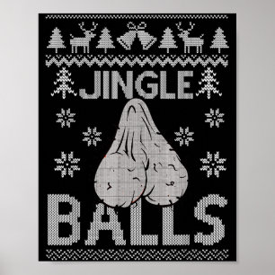Poster Camiseta de Natal Feia para Adultos 18+ Masculina