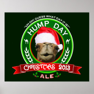Poster Camiseta de Natal Hump Day Ale