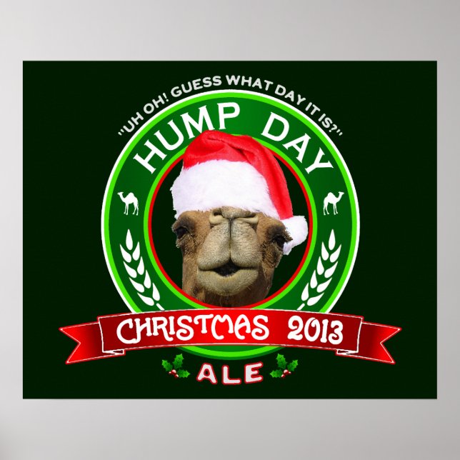 Poster Camiseta de Natal Hump Day Ale (Frente)
