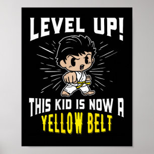 Poster Camiseta de presente do uniforme de karatê infanti