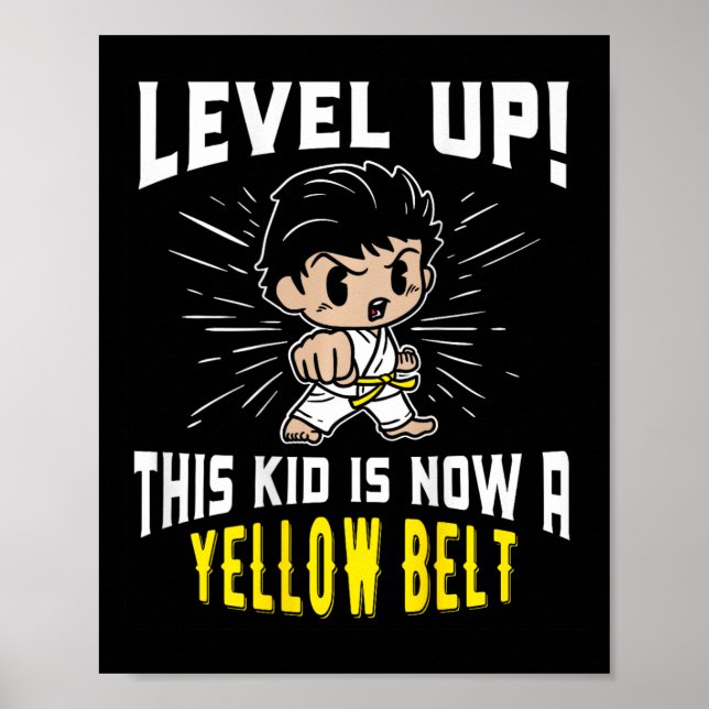 Poster Camiseta de presente do uniforme de karatê infanti (Frente)