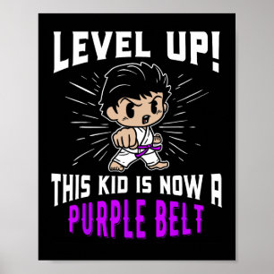 Poster Camiseta de presente uniforme de karatê infantil c