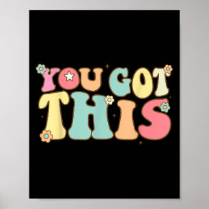 Poster Camiseta De Professor Dia De Teste Motivacional Di