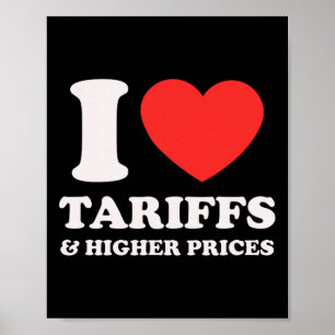 Poster Camiseta de Protesto Anti-trump - Eu Amo Tarifas e