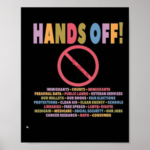 Poster Camiseta de protesto anti Trump Sem Interferência
