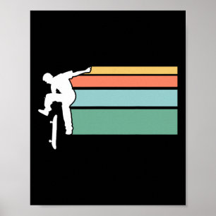 Poster Camiseta de skate vintage