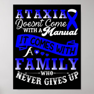 Poster Camiseta de Suporte à Família Ataxia Awarness129