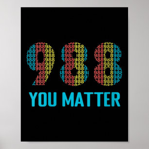 Poster Camiseta Decote V Linha de Ajuda Prevenção de Suic