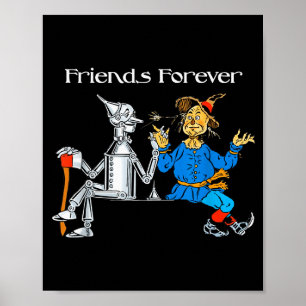Poster Camiseta Divertida Amigos Para Sempre Mágico De Oz
