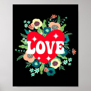 Poster Camiseta do Dia dos Namorados Vermelho Amor Coraçã