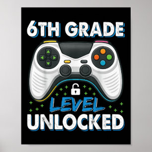 Poster Camiseta do primeiro dia de meninos da 6ª série, p