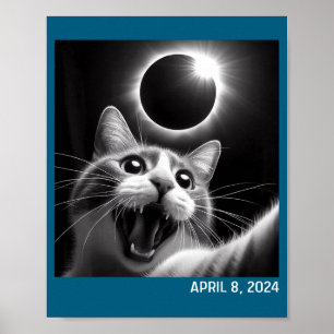 Poster Camiseta Eclipse de Gato 2024 Eclipse Solar Total