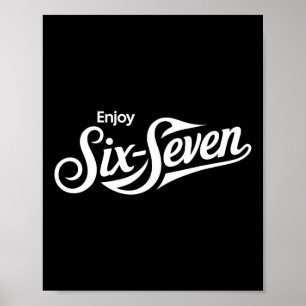 Poster Camiseta engraçada 67 Seis Sete Meme para amantes