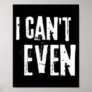 Poster Camiseta engraçada de fitness com ditado de treino