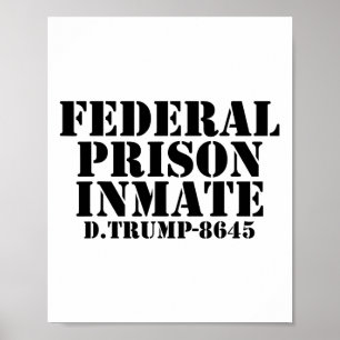 Poster Camiseta engraçada de Halloween Trump Preso detent