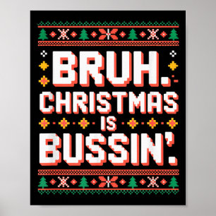 Poster Camiseta engraçada de Natal gíria engraçada da Ger