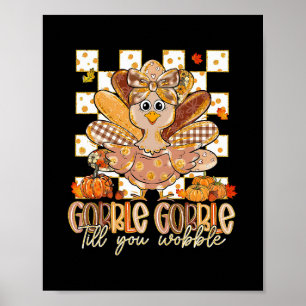 Poster Camiseta engraçada de peru até você cambalear Famí