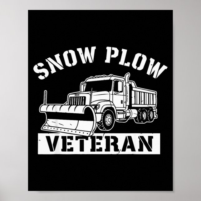 Poster Camiseta engraçada de serviço de inverno para vete (Frente)