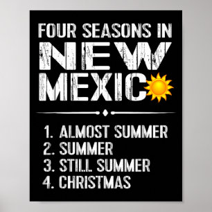 Poster Camiseta engraçada do tempo quente do Novo México_