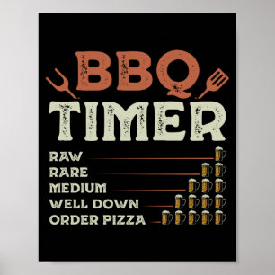 Poster Camiseta engraçada masculina churrasco grelhar che