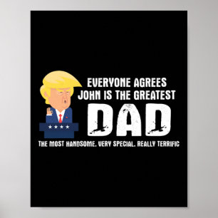 Poster Camiseta engraçada para homens com frase de Trump