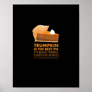 Poster Camiseta engraçada Pumpkin Pie Fall