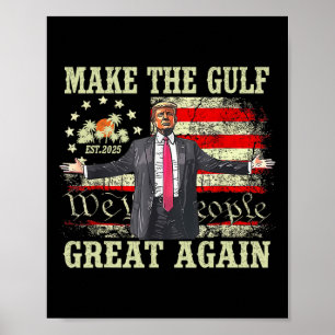 Poster Camiseta Engraçada Trump Faça O Golfo Grande Outra
