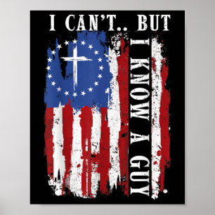 Poster Camiseta Eu Não Posso Mas Conheço Um Cara - Cristã