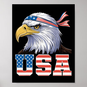 Poster Camiseta EUA Bandeira Americana Homens Mulheres Cr