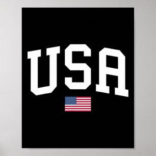 Poster Camiseta EUA Mulheres Homens Crianças Bandeira Ame