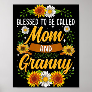 Poster Camiseta Feliz por ser chamada de Mãe e Vovó Sol F