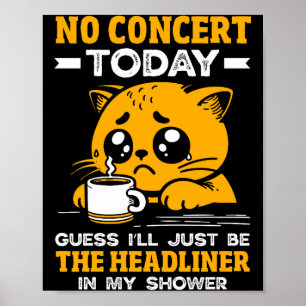 Poster Camiseta Gato Engraçado Garota Triste Sem Show Hoj