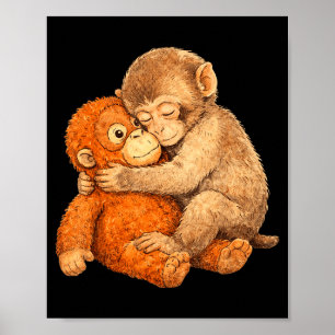 Poster Camiseta gráfica Monkey punch