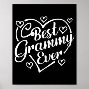 Poster Camiseta Grammy ever divertida em forma de coração