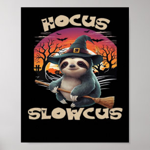 Poster Camiseta Hocus Slowcus amantes de preguiça fantasi
