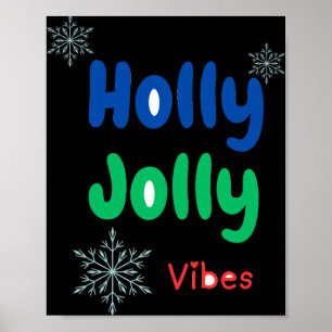 Poster Camiseta Infantil Ousada Holly Jolly