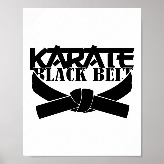Poster Camiseta Karate Faixa Preta_1  (Frente)