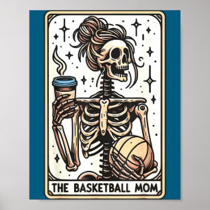 Poster Camiseta Mãe de Basquete Cartão Tarot Basquete