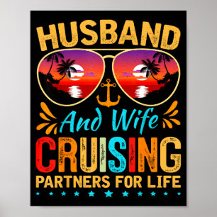 Poster Camiseta Marido Esposa Cruzeiro Férias